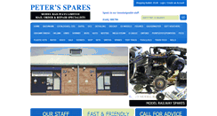 Desktop Screenshot of petersspares.com